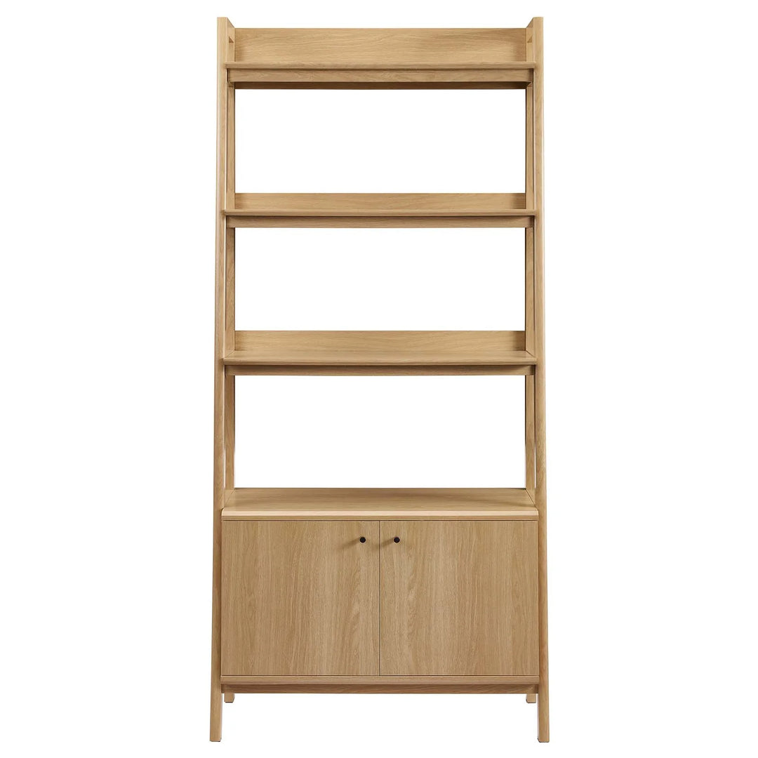 Chic Oak Bookcase - 32.5"