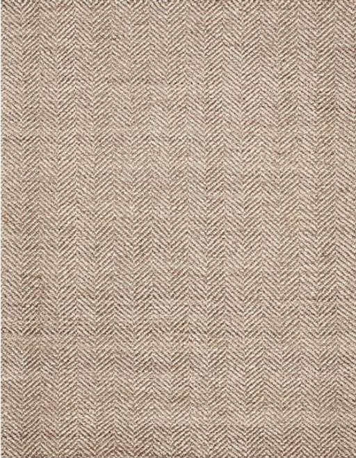 Chevron Hand Loomed Wool Jute Rug-9'x12'