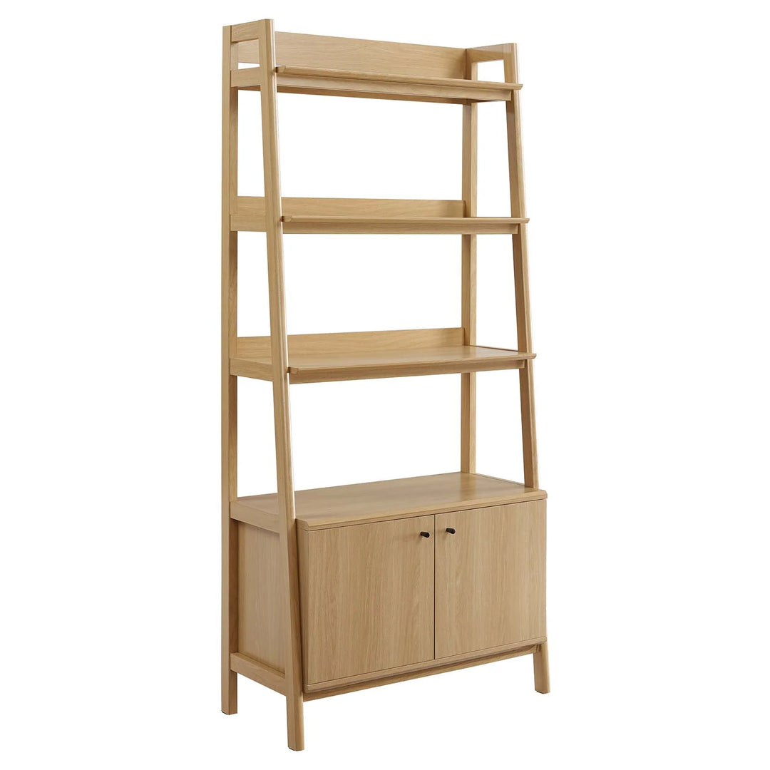 Chic Oak Bookcase - 32.5"