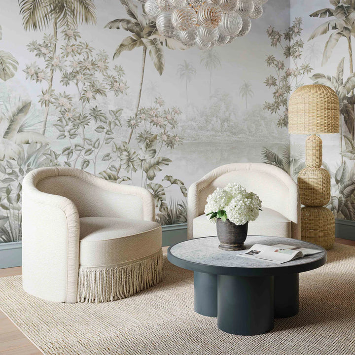 Kael Natural Rattan Floor Lamp
