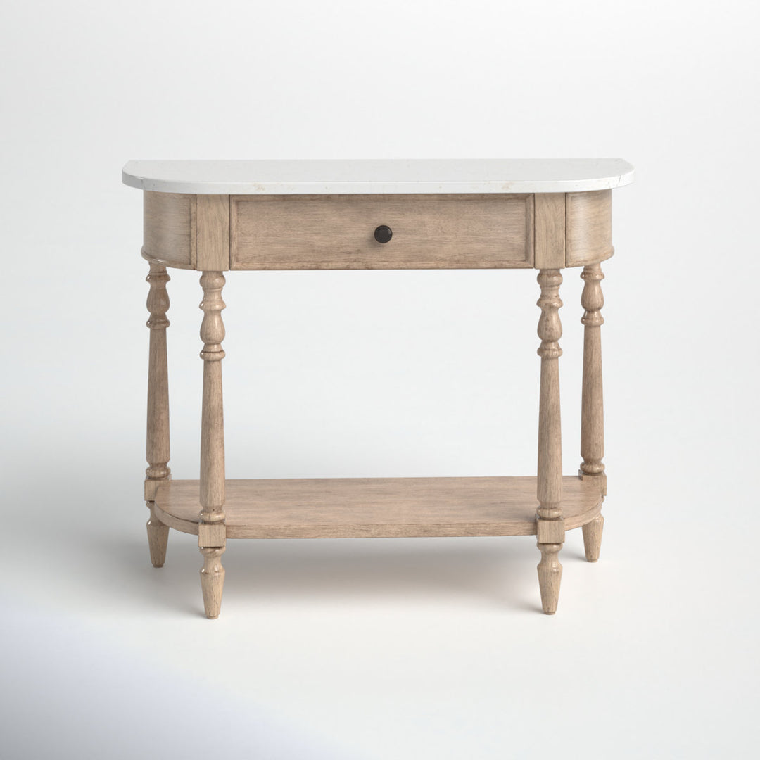 Aberdale 40'' Console Table with Marble Top