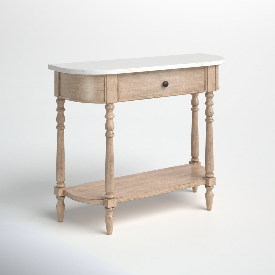 Aberdale 40'' Console Table with Marble Top