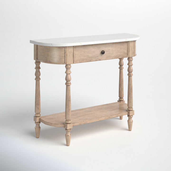Aberdale 40'' Console Table with Marble Top
