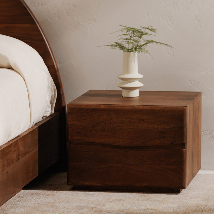Solstice Live-Edge Acacia Nightstand
