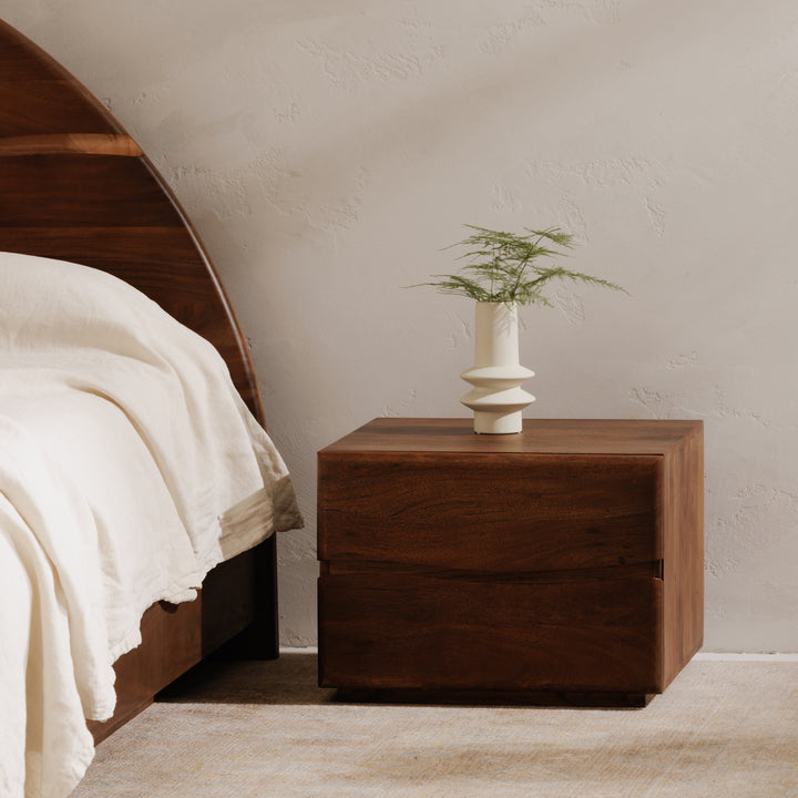Solstice Live-Edge Acacia Nightstand
