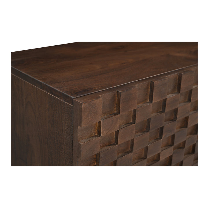 Geometric Wonder Media Cabinet