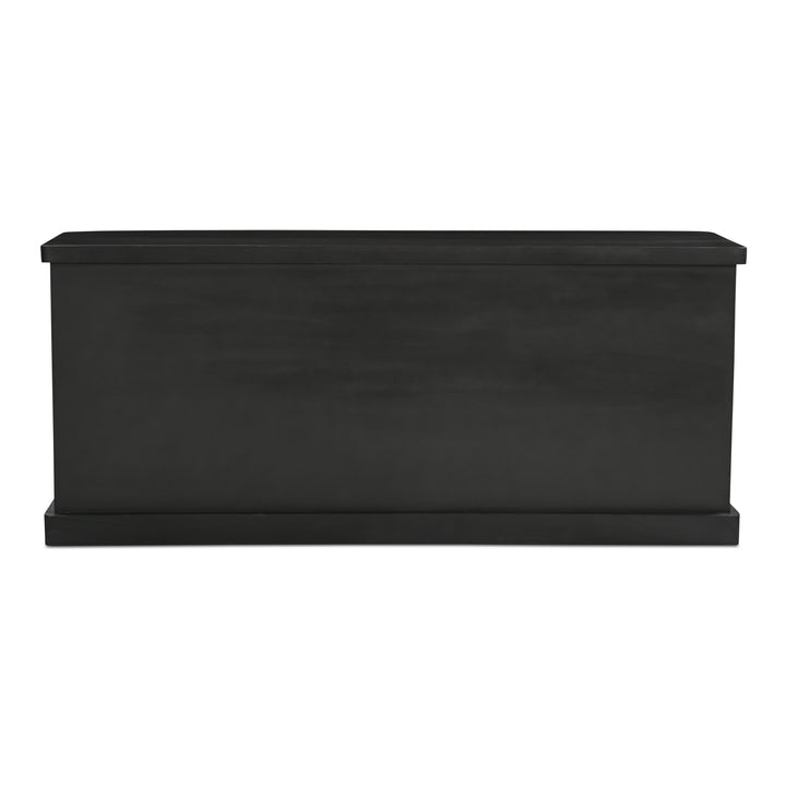 Modern Rustic Sliding Glass Display Sideboard