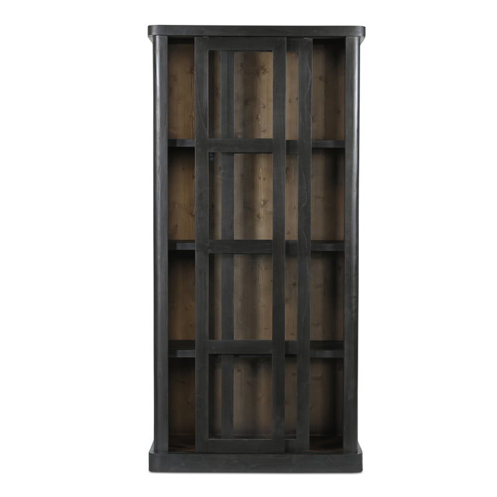 Rustic-Modern Sliding Glass Display Cabinet