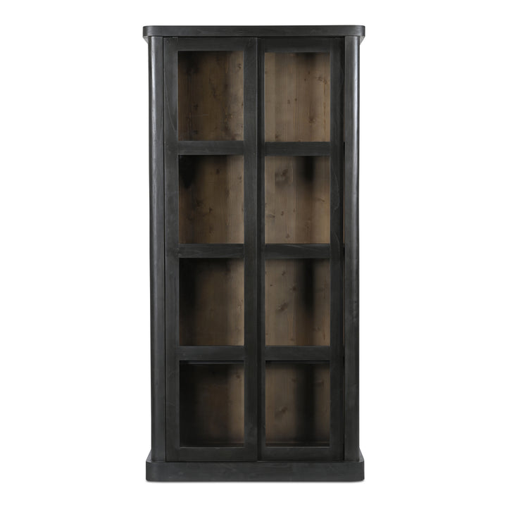 Rustic-Modern Sliding Glass Display Cabinet