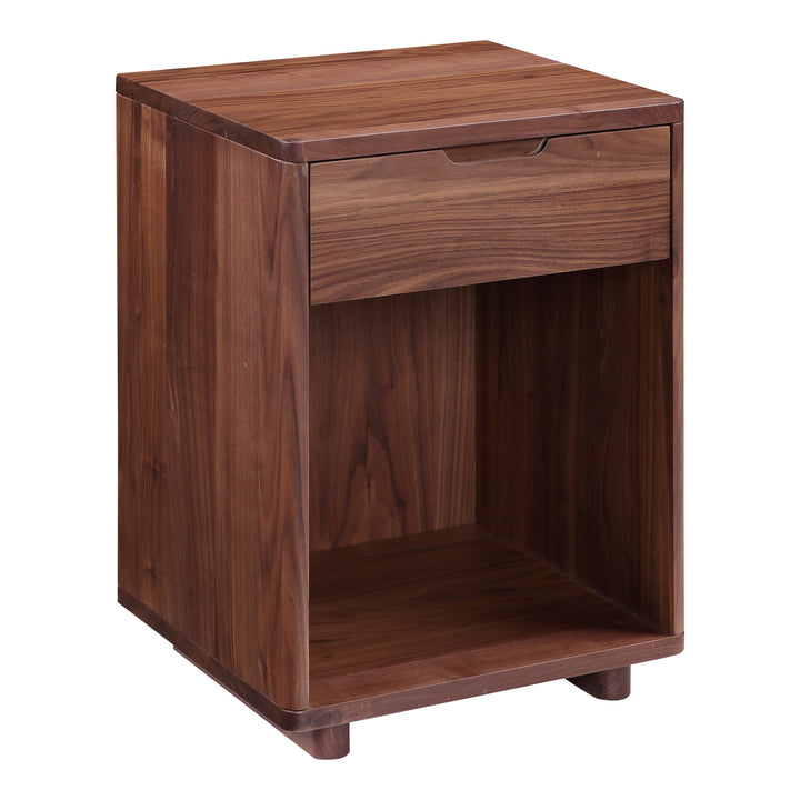 Serene Walnut Bedside Organizer