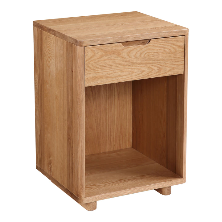 Modern Minimalist White Oak Side Table