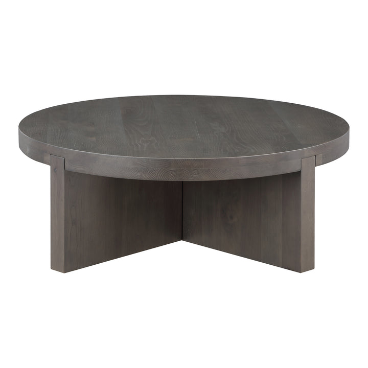 Nature's Harmony Round Oak Coffee Table