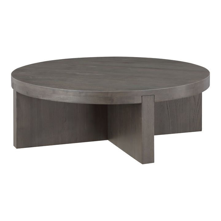 Nature's Harmony Round Oak Coffee Table