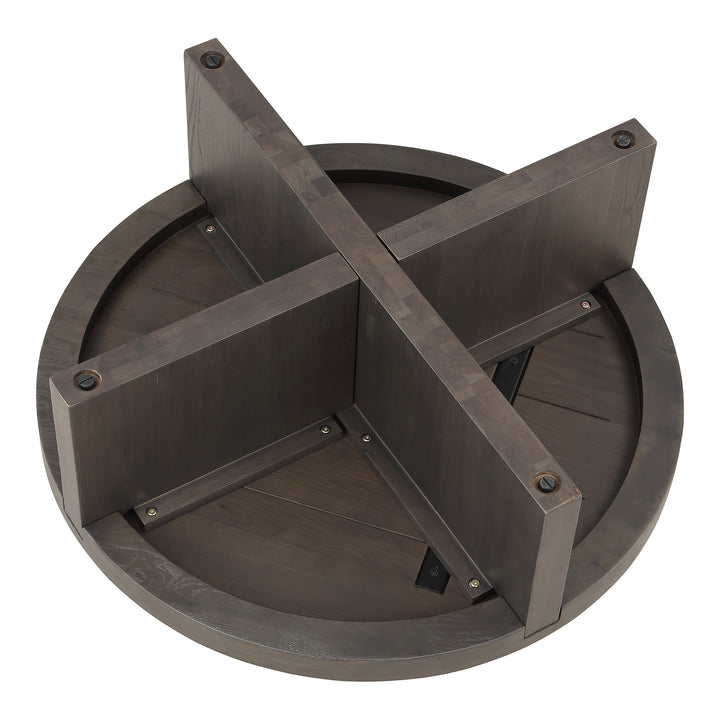 Nature's Harmony Round Oak Coffee Table