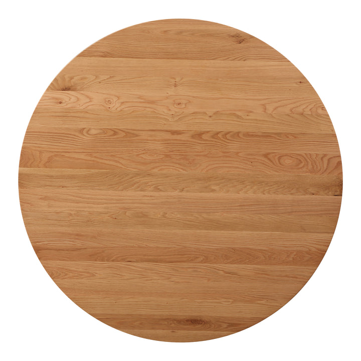 Nature's Harmony Round Oak Coffee Table