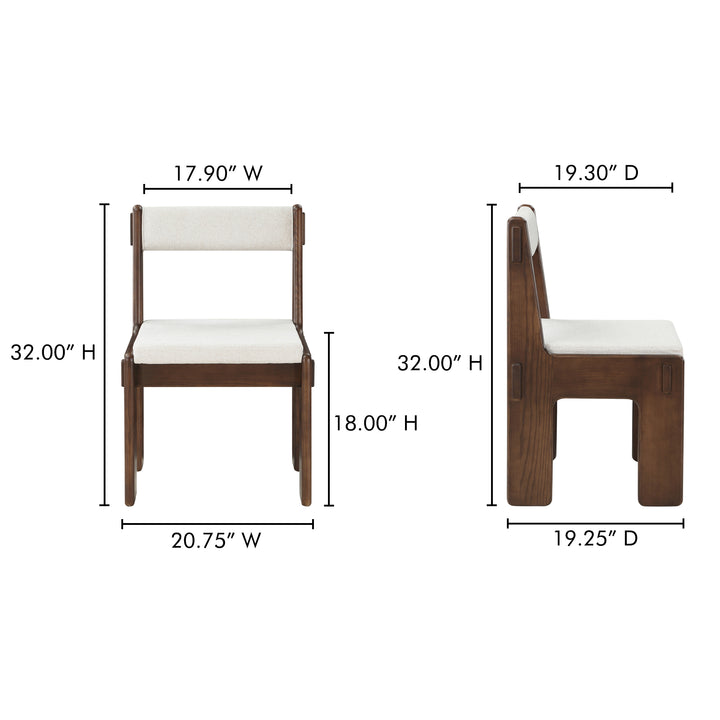 Okinawa-Inspired Retro Dining Chair Duo