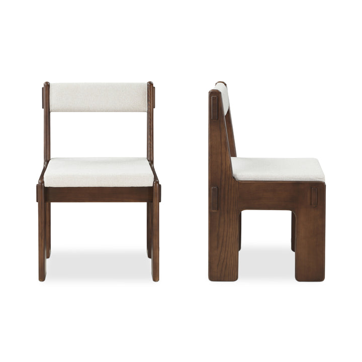 Okinawa-Inspired Retro Dining Chair Duo