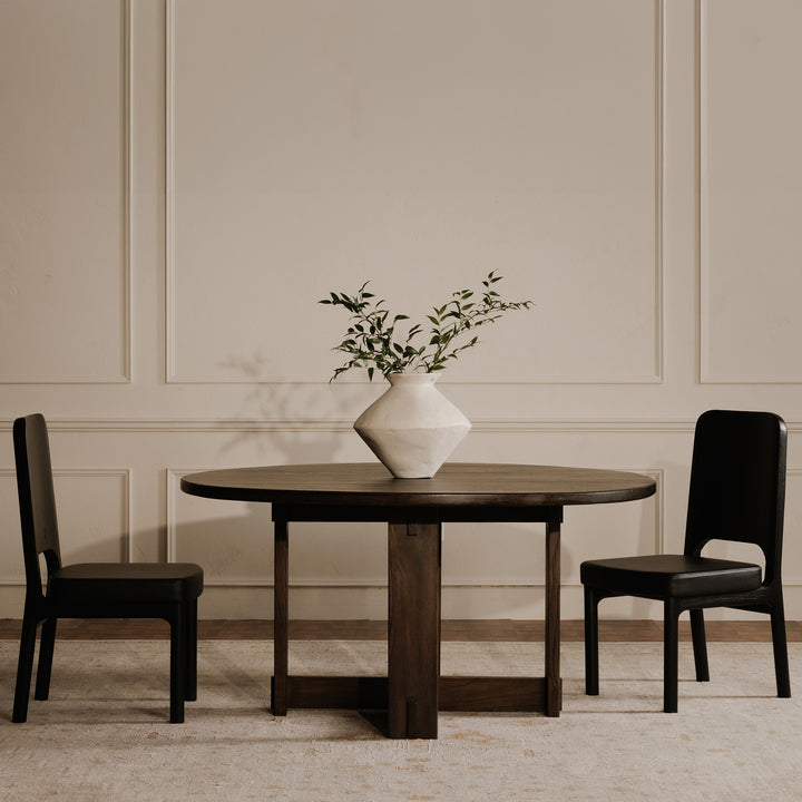 Elevated Highback Dining Duo: Contemporary Seating Bliss