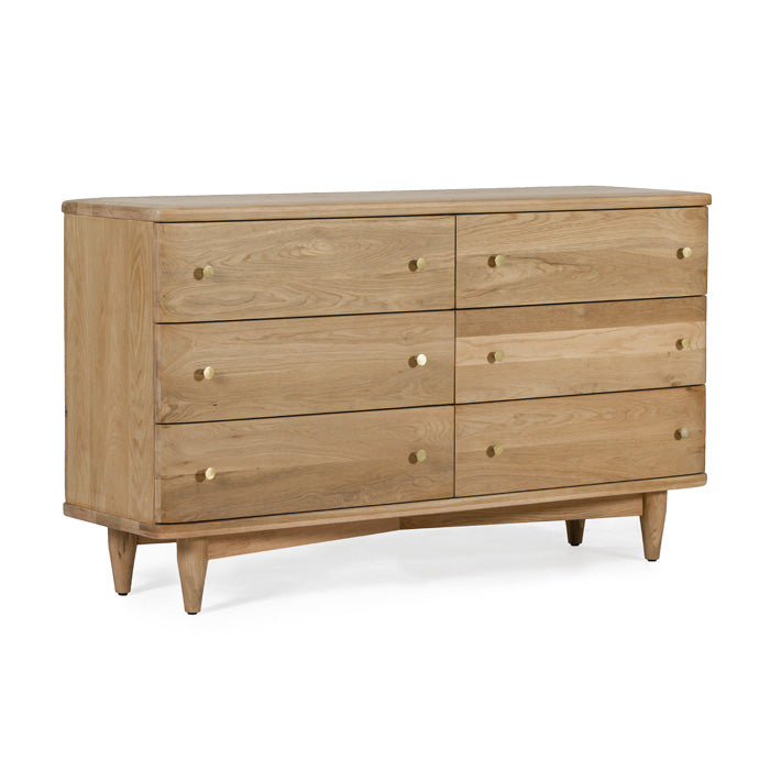 Timeless Oak Sculpted Dresser - Nature's Charm