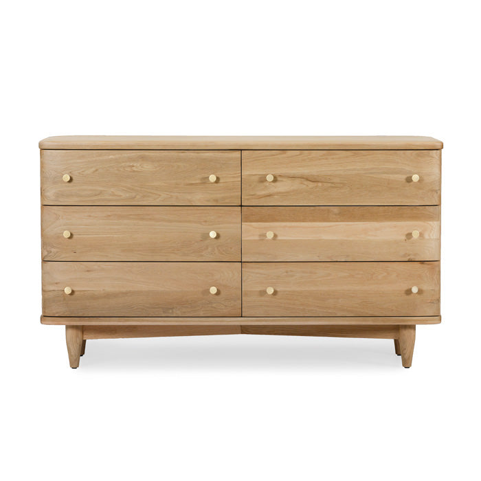 Timeless Oak Sculpted Dresser - Nature's Charm