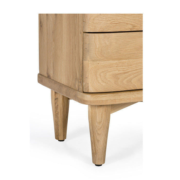 Elegant Oak Bedside Table - Timeless Grace