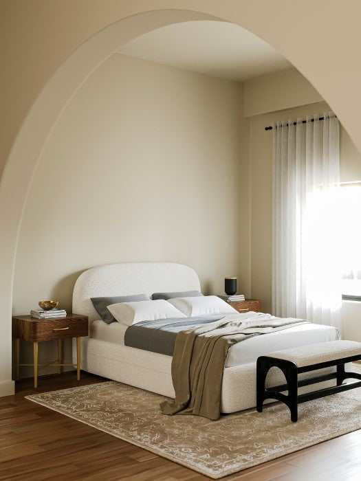 Chic Contemporary Solid Oak Side Table