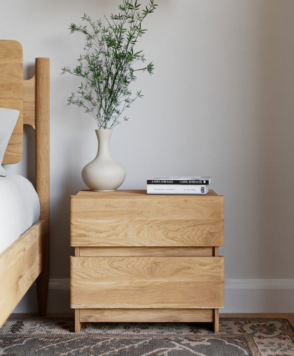 Solstice Sleek Oak Side Table