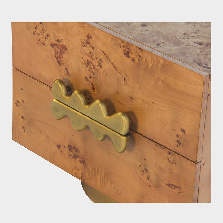 Artisanal Sculptural Woodside Nightstand