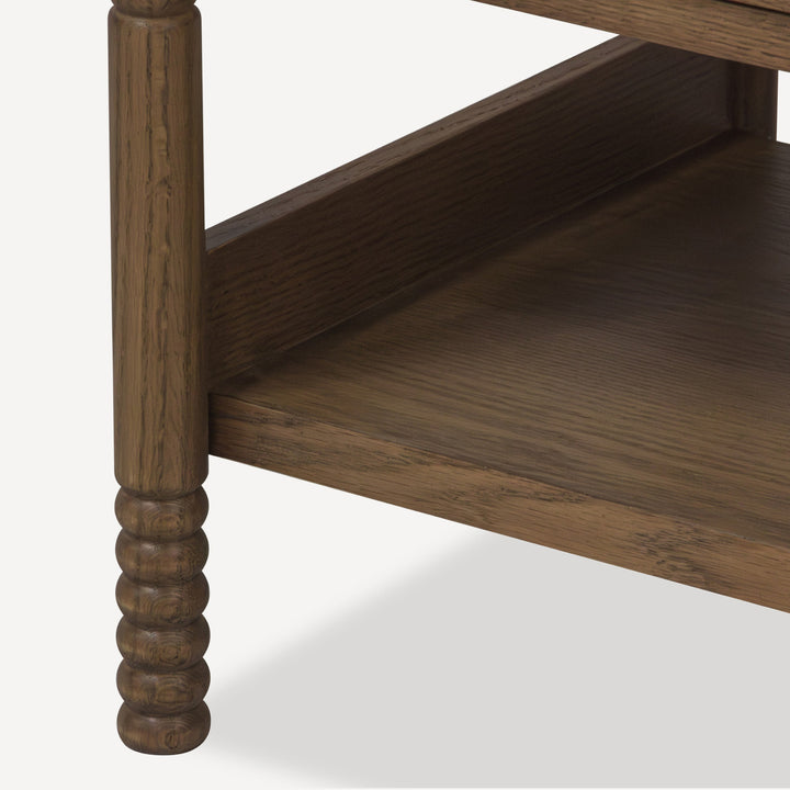 Modern Vintage Oak Nook Nightstand