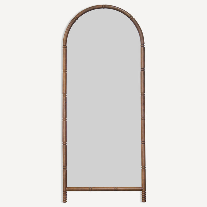 Elegant Walnut Vintage Floor Reflector