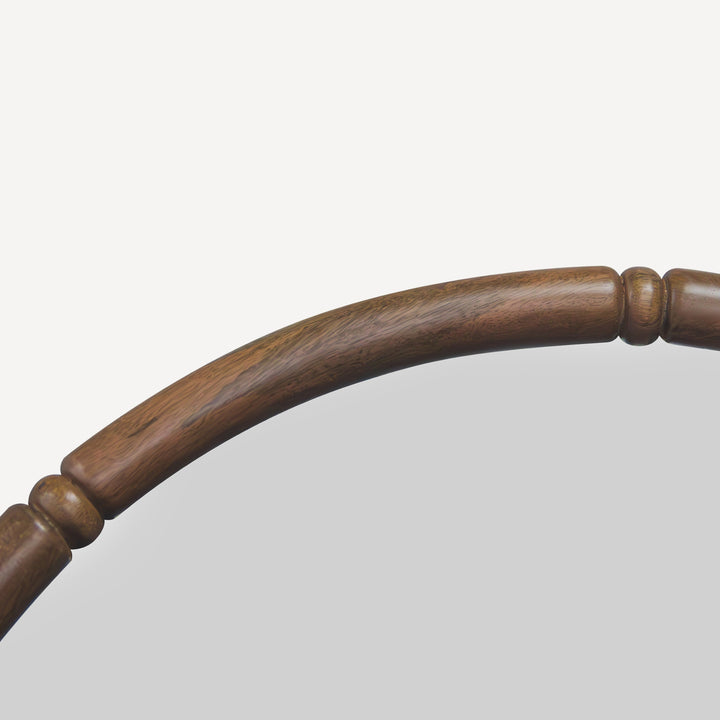 Elegant Walnut Vintage Floor Reflector