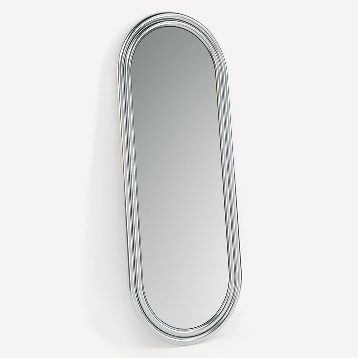 Eccentric Chrome Reflector - Spacious Floor Mirror