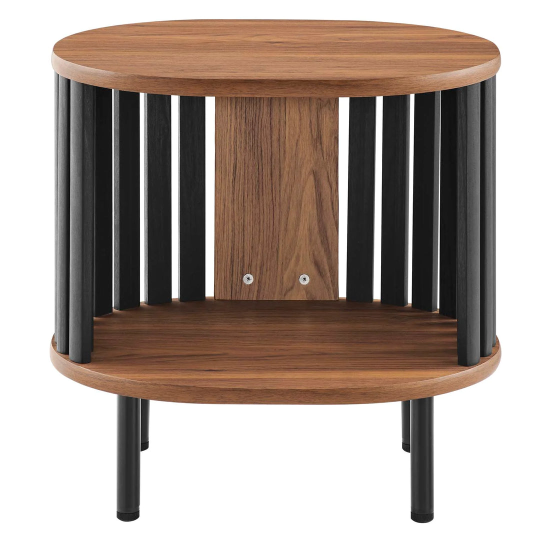 Bayla Side Table Walnut Black