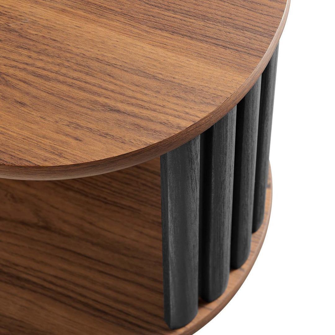 Bayla Side Table Walnut Black
