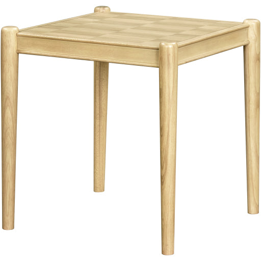 Chic Aesthetic 23"H x 22"W x 22"D Ash Wood Base End Table