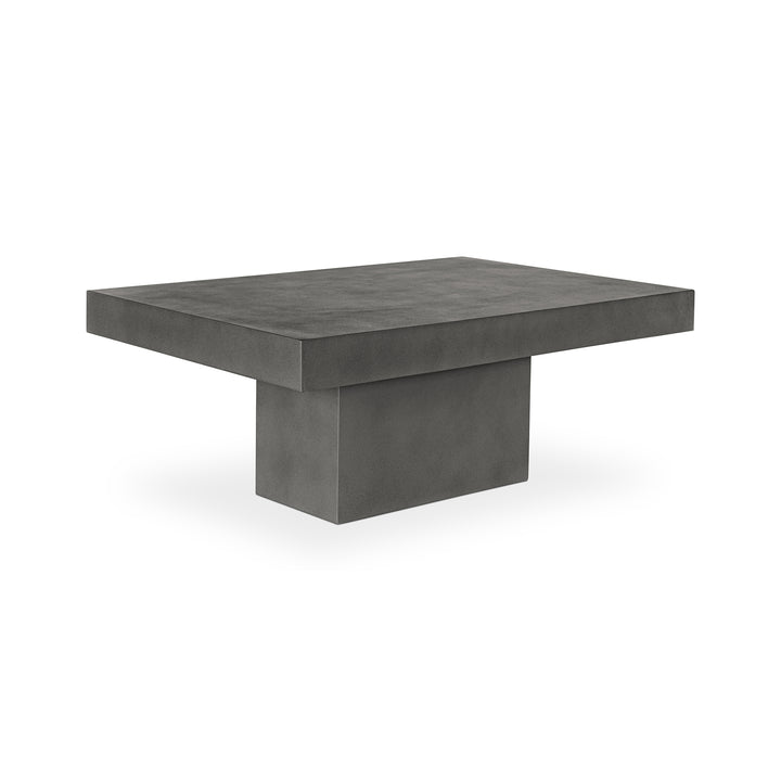Urban Minimalist Concrete & Fiber Coffee Table