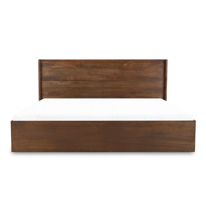 Sophisticated Mango Wood Angular Queen Bed