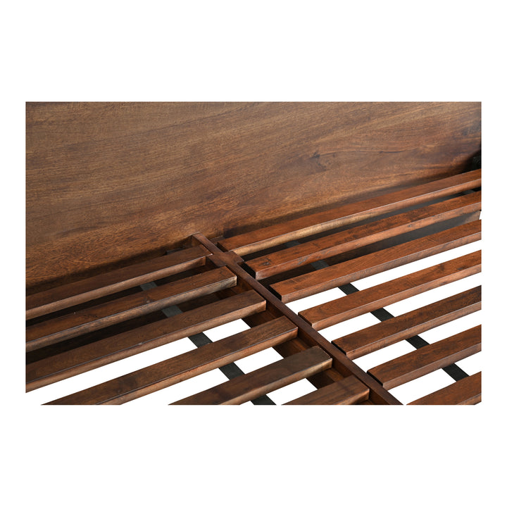 Sophisticated Mango Wood Angular Queen Bed