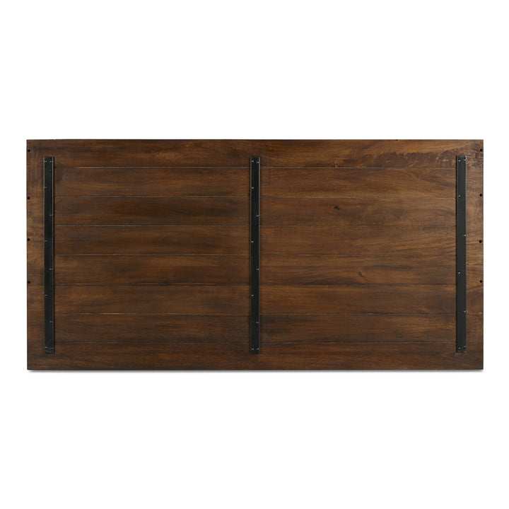 Sophisticated Mango Wood Angular Queen Bed