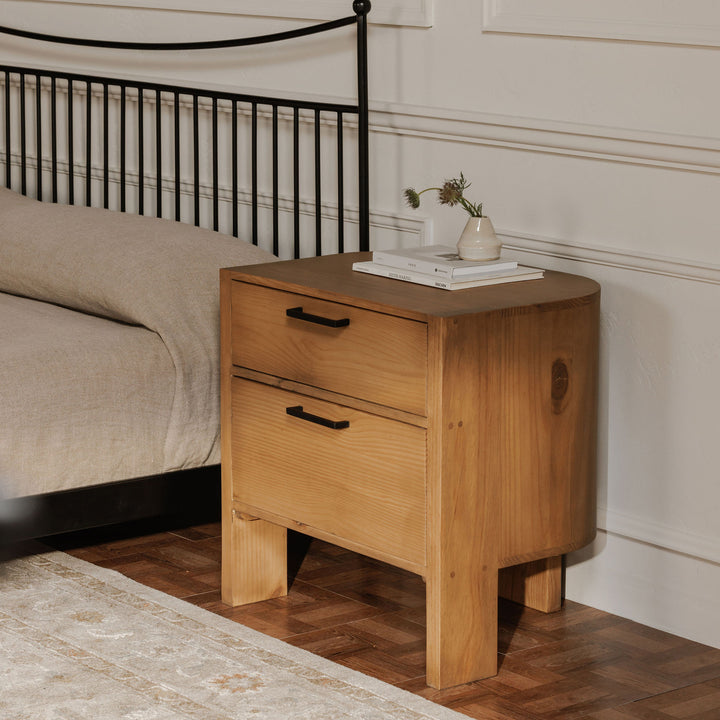 Modern Spun Three-Legged Nightstand