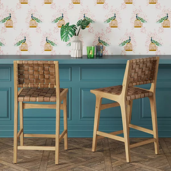 Ceylon Woven Counter Height Barstool