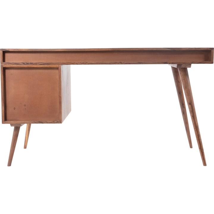 Sleek Ambidextrous Workstation in Solid Sheesham