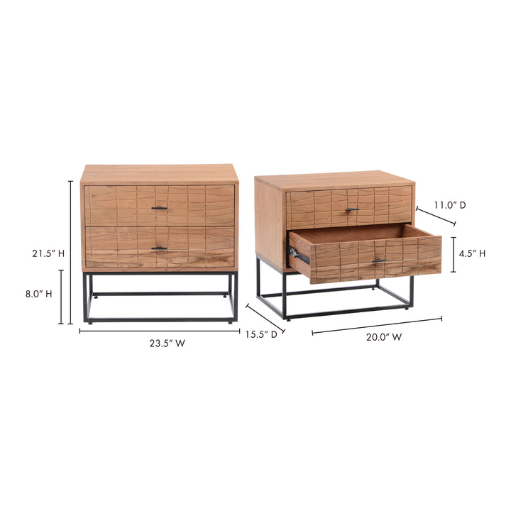Artisan Essentials Sliding Nightstand