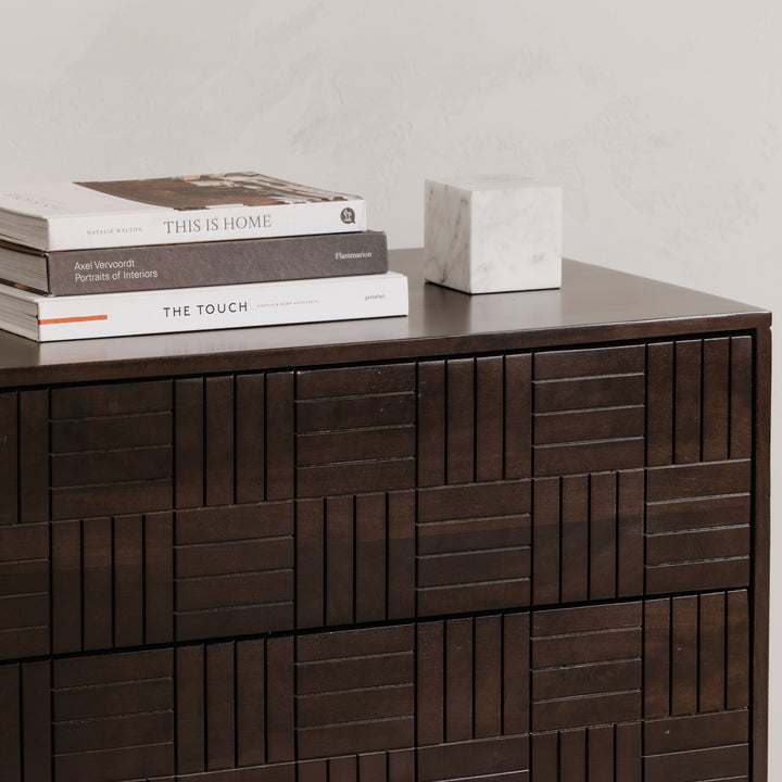 Rustic Parquet Charm 6-Drawer Dresser