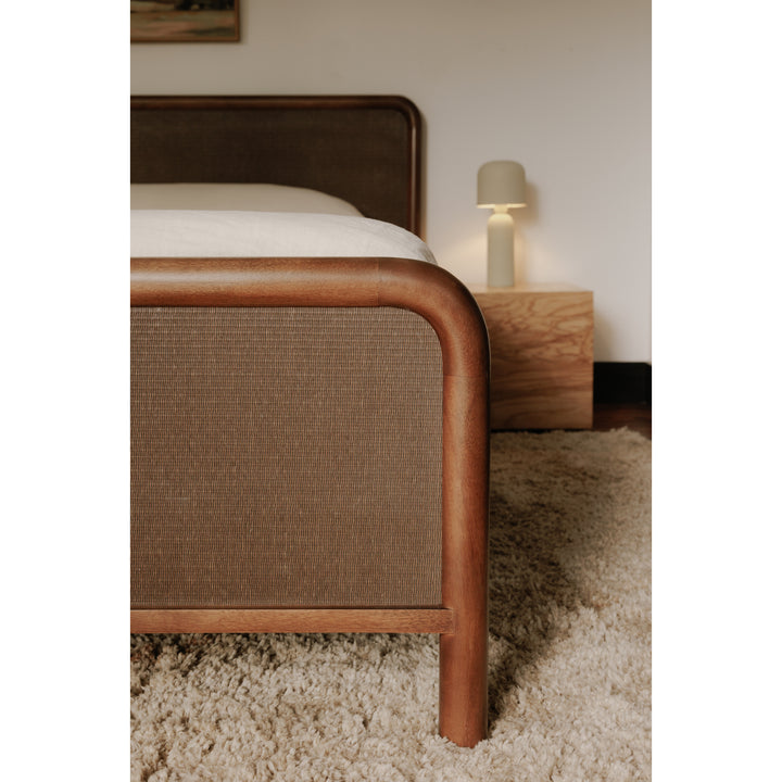 Artisan Woven Tatami Headboard Bed