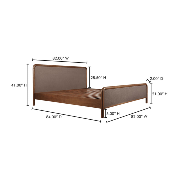 Artisan Woven Tatami Headboard Bed