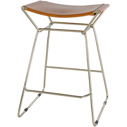 Luxurious Leather Top Stool - CELE-002