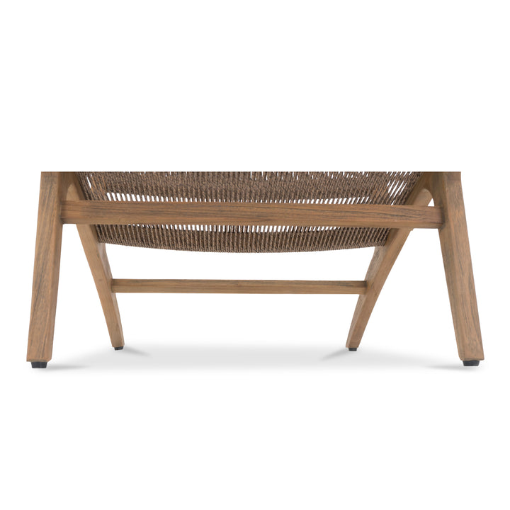 TropiSea Sunset Lounger: Modern Weather-Resistant Wicker Chair