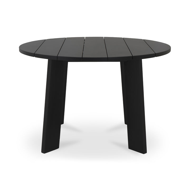 Modern Minimalist Outdoor Round Teak Dining Table