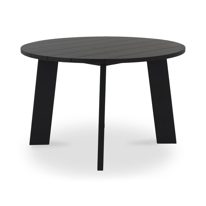 Modern Minimalist Outdoor Round Teak Dining Table